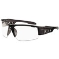 Safety Glasses | Ergodyne 52000 Skullerz Dagr Nylon/Polycarb Safety Glasses - Black Frame/Clear Lens image number 0