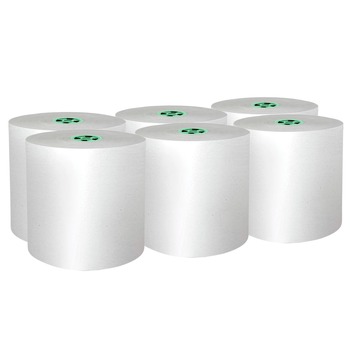 Scott 43961 Pro Hard Roll Paper Towels with Absorbency Pockets, for Scott Pro Dispenser, Green Core Only, 1-Ply, 7.5-in x 900 ft,6 Rolls/CT