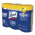 Bulk Savings Pricing 2 | LYSOL Brand 19200-84251 7 in. x 7.25 in. 1-Ply Disinfecting Wipes - Lemon and Lime Blossom/White (3/Pack) image number 2