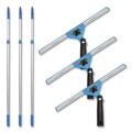 Cleaning Tools | Gritt Commercial GRI1306F143PK Pro Window Washing Kit with Swivel Squeegee and 6 ft Telescopic Pole, 14-in Wide Blade, 3/Kit image number 0