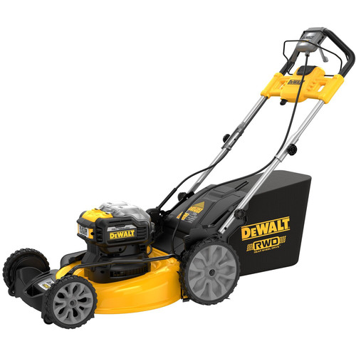 Self Propelled Mowers | Dewalt DCMWSP255Y2 2X20V MAX Brushless Lithium-Ion 21-1/2 in. Cordless Rear Wheel Drive Self-Propelled Lawn Mower Kit with 2 Batteries (12 Ah) image number 0