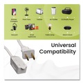 Office Electronics & Batteries | GoGreen Power GG-24712-3 12 ft. 13 Amps Household Extension Cord - White (3/Pack) image number 3