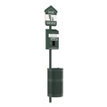 Trash & Waste Bins | Furloo FLO1HSG Pet Waste Station with Header Bag Locking Dispenser, 11.5 Gallon Round Lidded Trash Can, Pole, and Glow-in-the-Dark Sign image number 2