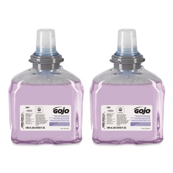 GOJO Industries 1,200 mL TFX Luxury Foam Hand Wash Refill - Cranberry Scent (2/Carton)