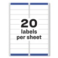 Office Jansan | Avery 05961 1 in. x 4 in. Laser Printers Easy Peel Address Labels with SureFeed Technology - White (5000/Box) image number 6