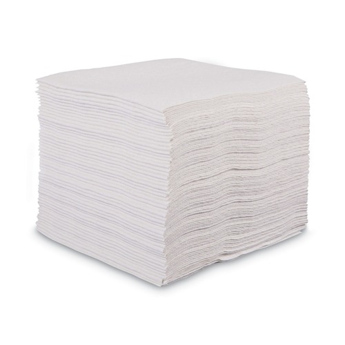 Office Jansan | Boardwalk BWK-V040QPW 12 in. x 13 in. DRC Wipers - White (1008/Carton) image number 0
