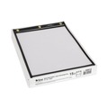 Office Jansan | C-Line 50912 Heavy Duty Super Heavyweight Plus 9 in. x 12 in. Stitched Shop Ticket Holders - Black (15/Box) image number 0