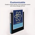 Office Jansan | Avery 19601 11 in. x 8.5 in. 3 Rings 1 in. Capacity Showcase Economy View Binders with Slant Rings - White image number 6