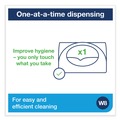 Cleaning & Janitorial Supplies | Tork 655300 8.42 in. x 4.22 in. x 5.74 in. Small Bracket Wiper Dispenser - White image number 3