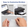 Office Jansan | Avery 11836 Big Tab 11 in. x 8.5 in. 8-Tab Insertable Plastic Dividers - Clear (1-Set) image number 7