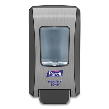 PURELL 2000 ml 6.5 in. x 4.65 in. x 11.86 in. Fmx-20 Soap Push-Style Dispenser - Graphite/Chrome (6/carton)