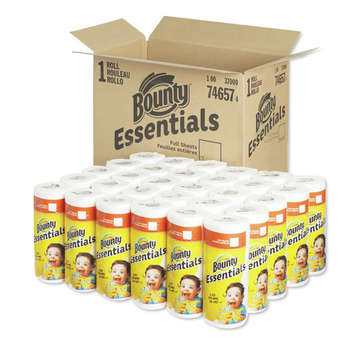 Cleaning & Janitorial Supplies | Bounty 74657 40-Sheet/Roll Essentials Paper Towels (30-Piece/Carton) image number 0