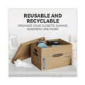  | Bankers Box 7714209 SmoothMove Classic 12 in. x 15 in. x 10 in. Moving/Storage Boxes - Small, Brown/Blue (15/Carton) image number 6