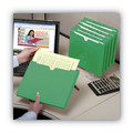 File Folders | Smead 75563 Straight Tab Letter Size Colored File Jackets with Reinforced Double-Ply Tab - Green (50/Box) image number 6