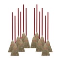 Brooms | Boardwalk BWKBR10016 36 in. Overall Length Synthetic Fiber Bristles Corn/Fiber Brooms - Gray/Natural (12/Carton) image number 0