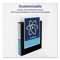 Office Jansan | Avery 17021 11 in. x 8.5 in. 1.5 in. Capacity 3-Rings Durable View Binder with DuraHinge and Slant Rings - Black image number 4