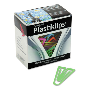 Baumgartens Plastiklips Smooth Paper Clips - Assorted Colors/Extra Large (50/Box)