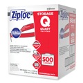 Food Trays, Containers, and Lids | Ziploc 364899 1 Quart Ziploc Storage Bags (500/Carton) image number 2