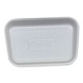Bulk Savings Pricing 2 | GEN 2SWH 8.5 in. x 6 in. x 0.7 in. #2S Meat Trays - White (500/Carton) image number 1