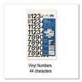Office & Office Supplies | Chartpak 01130 1 in. Tall Press-On Vinyl Self-Adhesive Numbers - Black Characters (44/Pack) image number 3