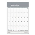 Calendars & Planners | House of Doolittle 331 8.5 in. x 11 in. 12-Month (Jan-Dec 2026) Bar Harbor Recycled Wirebound Monthly Wall Calendar - White/Blue/Gray Sheets image number 0
