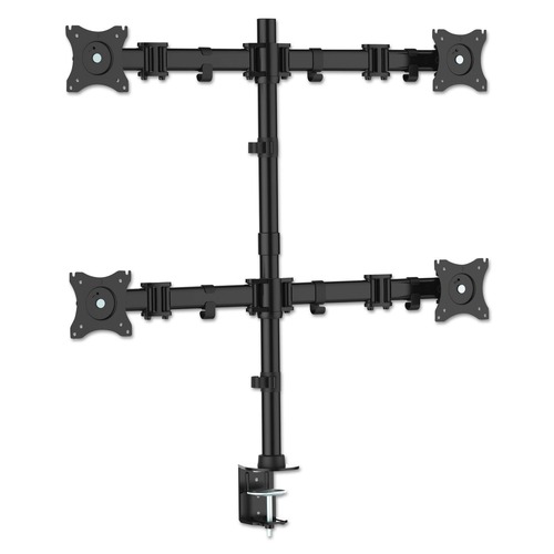  | Kantek MA240 18 lbs. Capacity Articulating Quad Monitor Arm for 13 in. - 27 in. Monitors - Black image number 0
