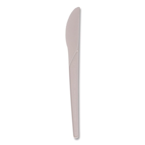 Cutlery | Eco-Products EP-S011-W Plantware 6 in. Knife Compostable Cutlery - White (1000/Carton) image number 0