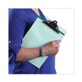 Office Jansan | Universal UNV40307 1.25 in. Clip Capacity 8.5 in. x 11 in. Plastic Clipboard with High Capacity Clip - Translucent Blue image number 3