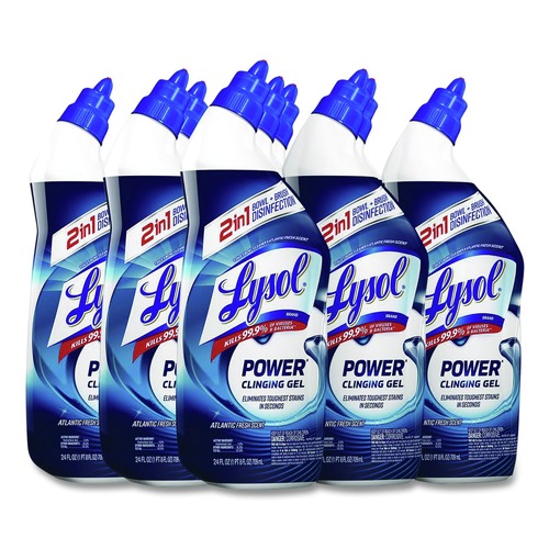 Cleaning & Janitorial Supplies | LYSOL Brand 19200-98012 24 oz Disinfectant Toilet Bowl Cleaner - Atlantic Fresh (9/Carton) image number 0