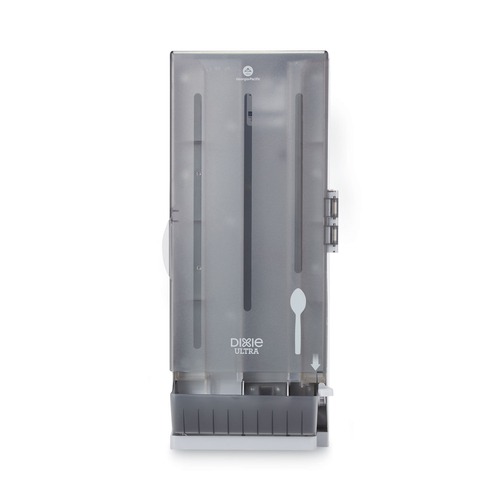  | Dixie SSSPD120 SmartStock 10 in. x 8.78 in. x 24.75 in. Utensil Spoon Dispenser - Smoke image number 0