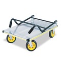  | Safco 4053NC Stow-Away Platform Truck, 1000 Lb Capacity, 24 X 39 X 40, Aluminum/black image number 0