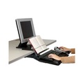 Desktop Organizers | 3M DH630 150 Sheet Capacity In-Line Adjustable Desktop Copyholder - Plastic (Black/Clear) image number 3