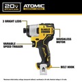 Combo Kits | Factory Reconditioned Dewalt DCK486D2R 20V MAX ATOMIC Lithium-Ion Brushless Cordless 4-Tool Combo Kit (2 Ah) image number 3