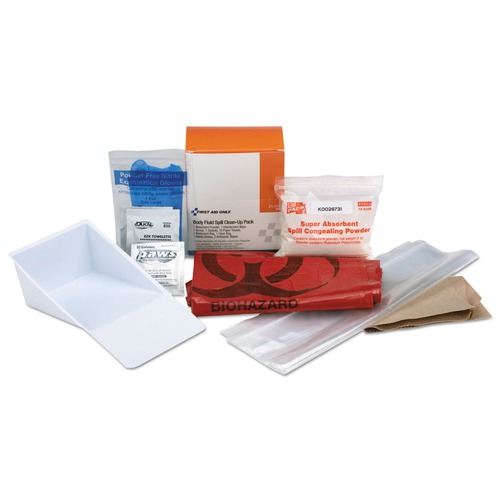 First Aid | First Aid Only 21-760 3.63 x 2.25 x 4.31 BBP Spill Cleanup Kit image number 0