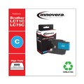 Innovera IVRLC75C Remanufactured 600 Page High Yield Ink Cartridge for Brother LC75C - Cyan image number 1