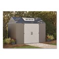 Office Furniture & Lighting | Rubbermaid 2145548 Storage Shed 337 cu ft 7 ft x 10 ft x 8 ft Brown image number 3