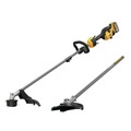 Outdoor Power Combo Kits | Dewalt DCST972X1DWOAS5BC-BNDL 60V MAX Brushless Lithium-Ion 17 in. Cordless String Trimmer Kit (9 Ah) and Brush Cutter Attachment Bundle image number 0