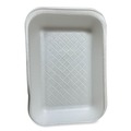 Food Service | GEN 2DWH 8.56 in. x 6.1 in. x 1.2 in. No. 2D Foam Meat Trays - White (500/Carton) image number 1