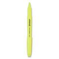 Universal UNV08851 Chisel Tip Pocket Highlighters - Fluorescent Yellow (1 Dozen) image number 1