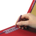 File Folders | Smead 29783 2 in. Expansion End Tab Pressboard Classification Folders - Bright Red/Legal Size (10/Box) image number 1