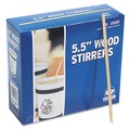 Food Service | AmerCareRoyal R810 5.5 in. Wood Coffee Stirrers (10000/Carton) image number 4