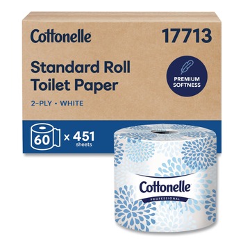 Cottonelle 2-Ply Septic Safe Bathroom Tissue for Business - White (60/Carton)