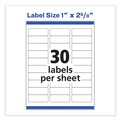  | Avery 08250 1 in. x 2.63 in. Vibrant Inkjet Color-Print Labels with Sure Feed - Matte White (600/PK) image number 6