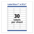 Office Jansan | Avery 08250 1 in. x 2.63 in. Vibrant Inkjet Color-Print Labels with Sure Feed - Matte White (600/Pack) image number 6