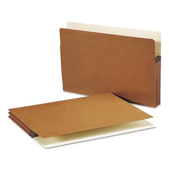 Smead 1.75 in. Expansion Redrope Drop Front File Pockets - Legal, Redrope (50/Box)