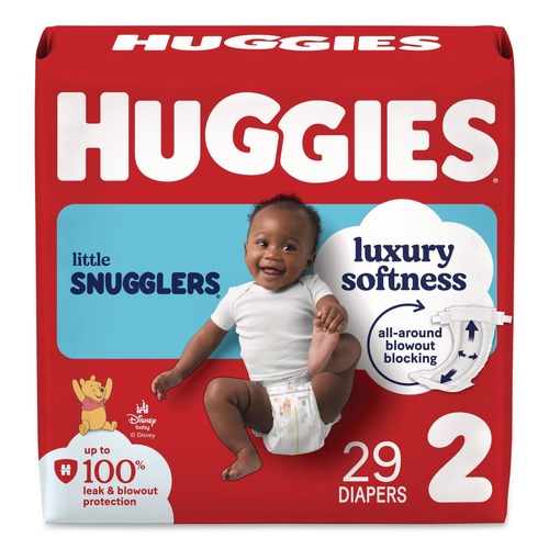 Cleaning & Janitorial Supplies | Huggies 49697 Little Snugglers Baby Diapers - Size 2/Disney Design (29/Pack) image number 0