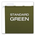 File Folders | Pendaflex 42590 1/5-Cut Ready-Tab Reinforced Letter Size Hanging File Folders - Standard Green (25/Box) image number 3