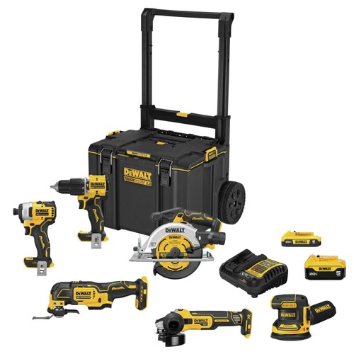 Combo Kits | Factory Reconditioned Dewalt DCKTS681D1P1R 20V MAX Brushless Lithium-Ion Cordless 6-Tool Combo Kit (5 Ah/2 Ah) image number 0