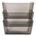  | Deflecto 73502RT DocuPocket 3 Sections 3-Pocket 13 in. x 7 in. x 20 in. File Partition Set - Letter Size, Smoke (3/Set) image number 3