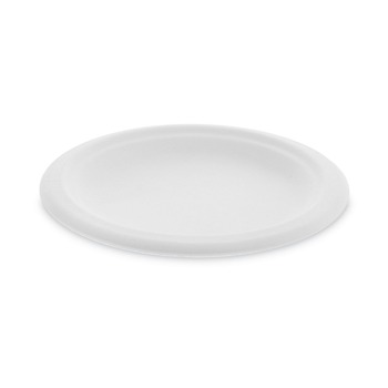 Pactiv Corp. MC500060001 EarthChoice 1000/Carton 6 in. dia., Compostable Fiber-Blend Bagasse Dinnerware - Natural